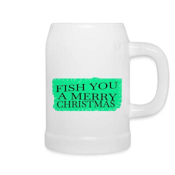 Animal Love Dork Fishing Tournaments Rod Quote - Beer Mug - white - Right
