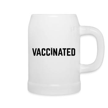 #Vaccinated - Beer Mug - white - Right