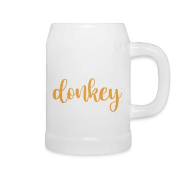 Crazy Donkey - Beer Mug - white - Right