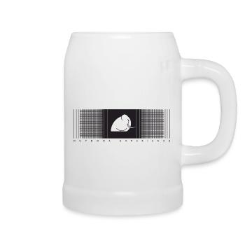 mamood verlauf karo muster - Bierkrug - Weiß - Rechts