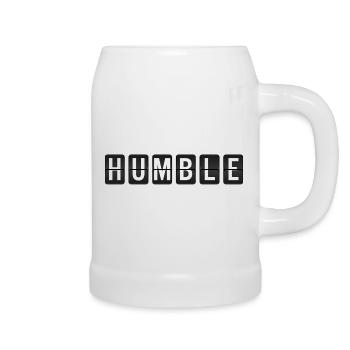 Humble - Demütig - Bierkrug - Weiß - Rechts