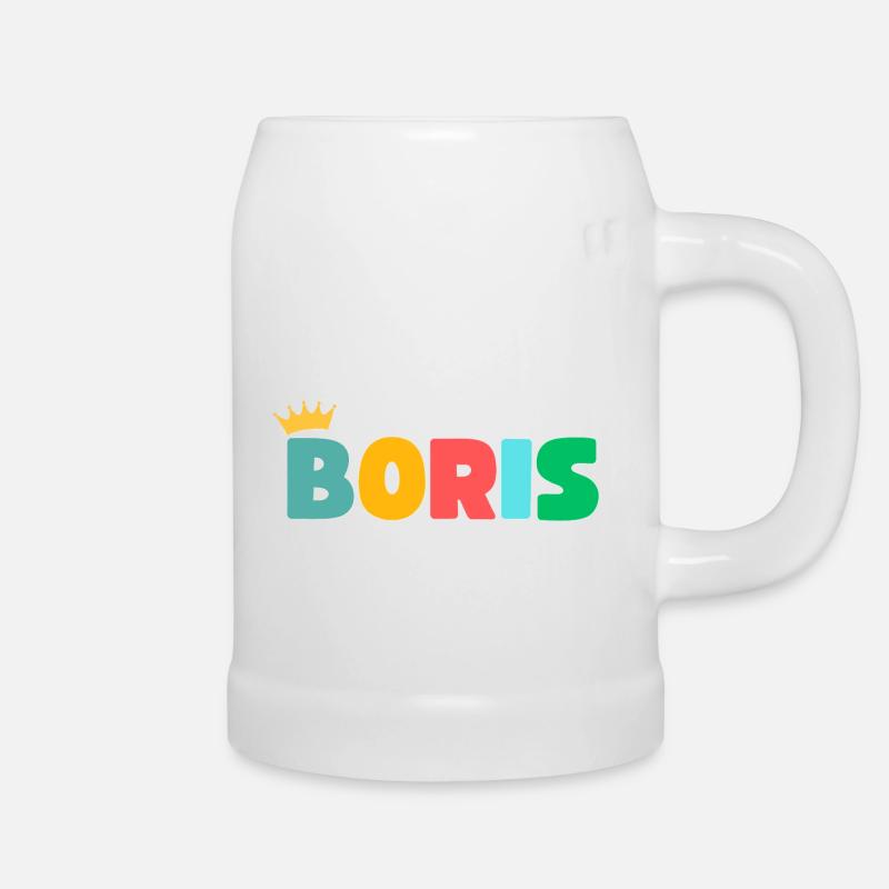 Boris! Customizable - Beer Mug - white