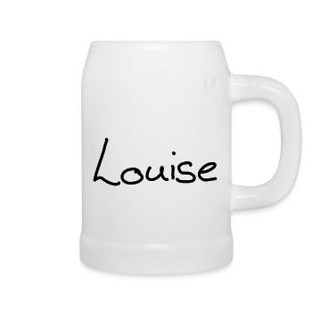 Louise - Chope en céramique - blanc - Droite
