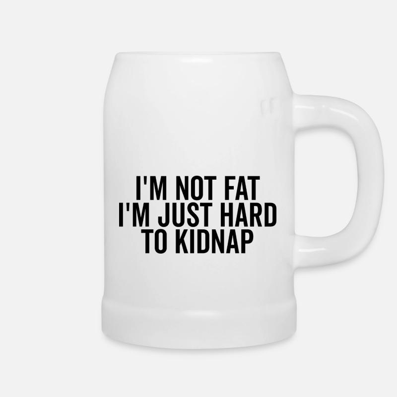 Je ne suis pas gros, je suis juste difficile à kidnapper - Chope en céramique - blanc