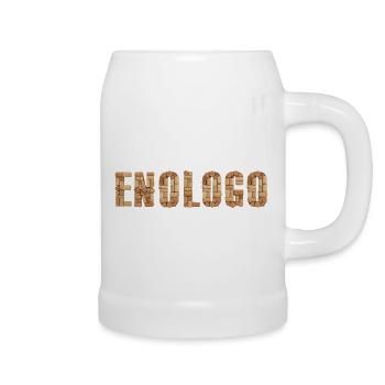 Enologo – Design con tappi di sughero - Beer Mug - white - Right