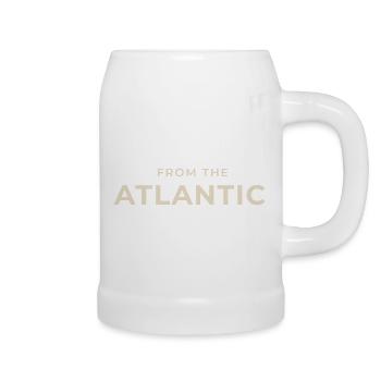 Aus der Atlantic Vintage Typografie - Bierkrug - Weiß - Rechts