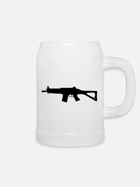 SG553 Karabiner - Bierkrug - Weiß