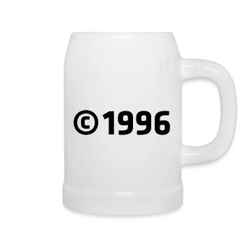 Copyright 1996 - Beer Mug - white - Right