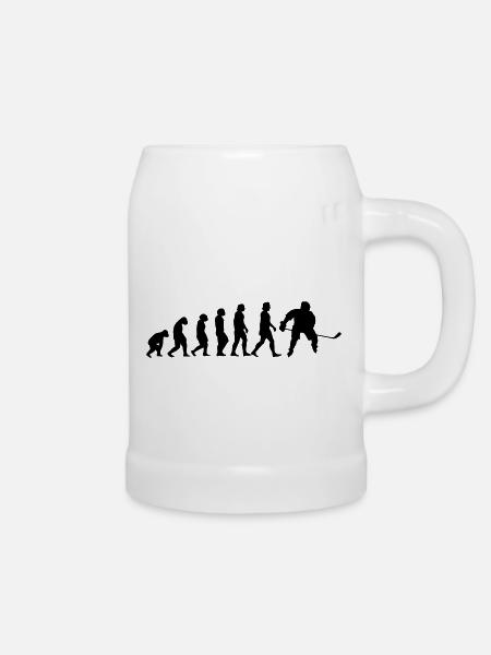 evolution hockey - Bierkrug - Weiß