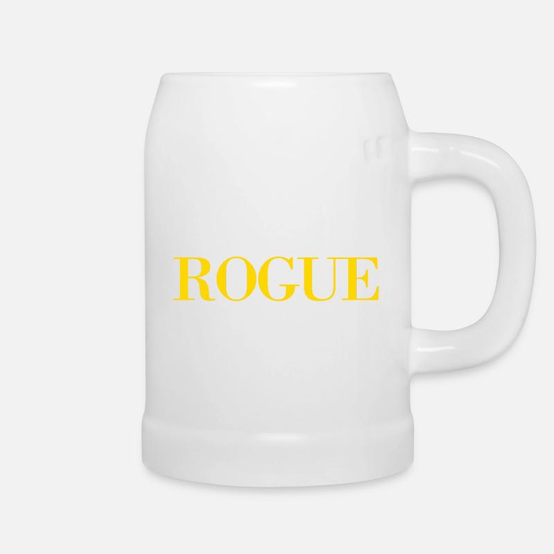 Rogue- Show your dark side - Beer Mug - white