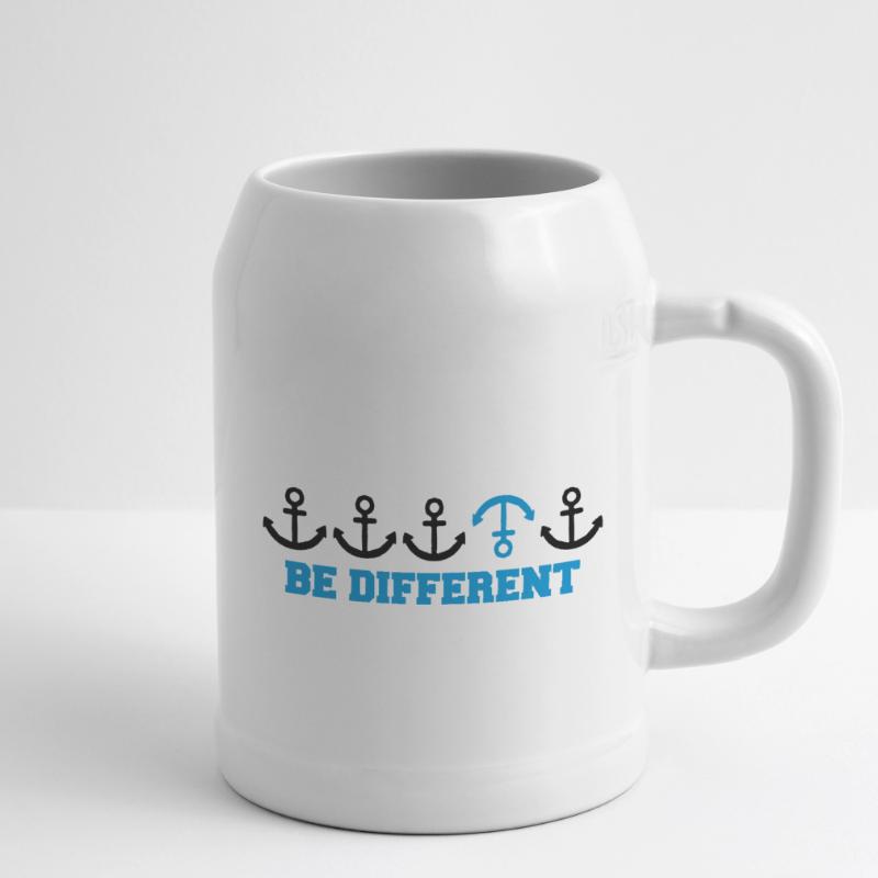 text be different different row pattern anchor many Beer Mug
