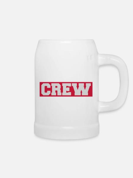 Crew - Bierkrug - Weiß