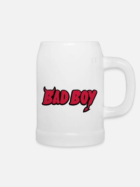 Bad Boy - Bierkrug - Weiß