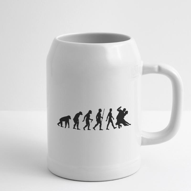 Evolution Tanzen Bierkrug