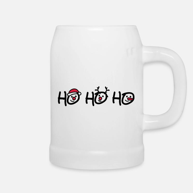 Ho Ho Ho - Beer Mug - white