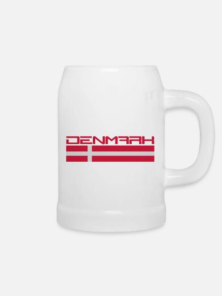 Denmark Logo Design - Bierkrug - Weiß