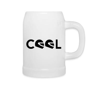 Cool - Chope en céramique - blanc - Droite