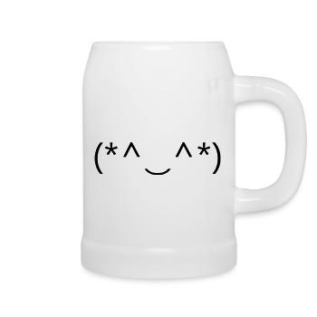 Beam with happiness! ✨ - Beer Mug - white - Right