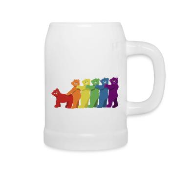 Bear Party, Pride Outfit - Beer Mug - white - Right