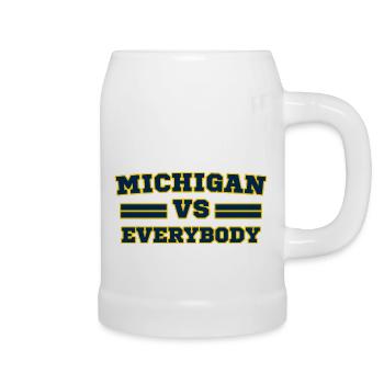 Michigan vs. Everybody - Chope en céramique - blanc - Droite