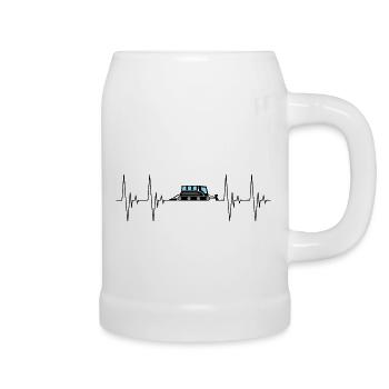 Snow Groomer Heartbeat Completed Transport Black - Beer Mug - white - Right