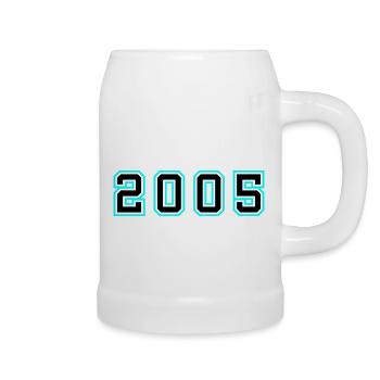 2005 Year Anniversary - Beer Mug - white - Right