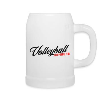 Volleyball Design Hamburg - Bierkrug - Weiß - Rechts