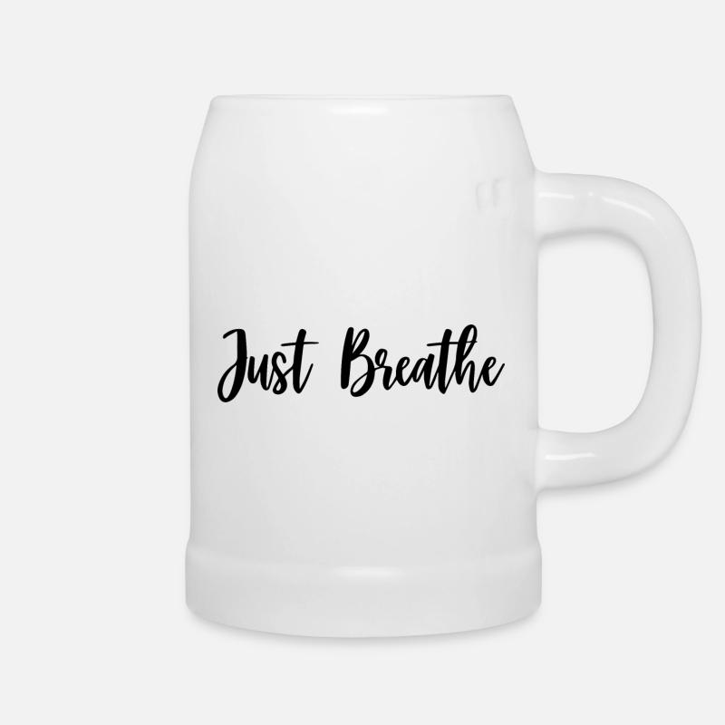 NUR VERSCHNAUFPAUSE - Bierkrug - Weiß