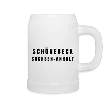 Schönebeck, Saxe-Anhalt - Chope en céramique - blanc - Droite