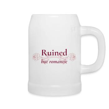 T-shirt ruiné mais romantique – Emotional Soft Girl - Chope en céramique - blanc - Droite