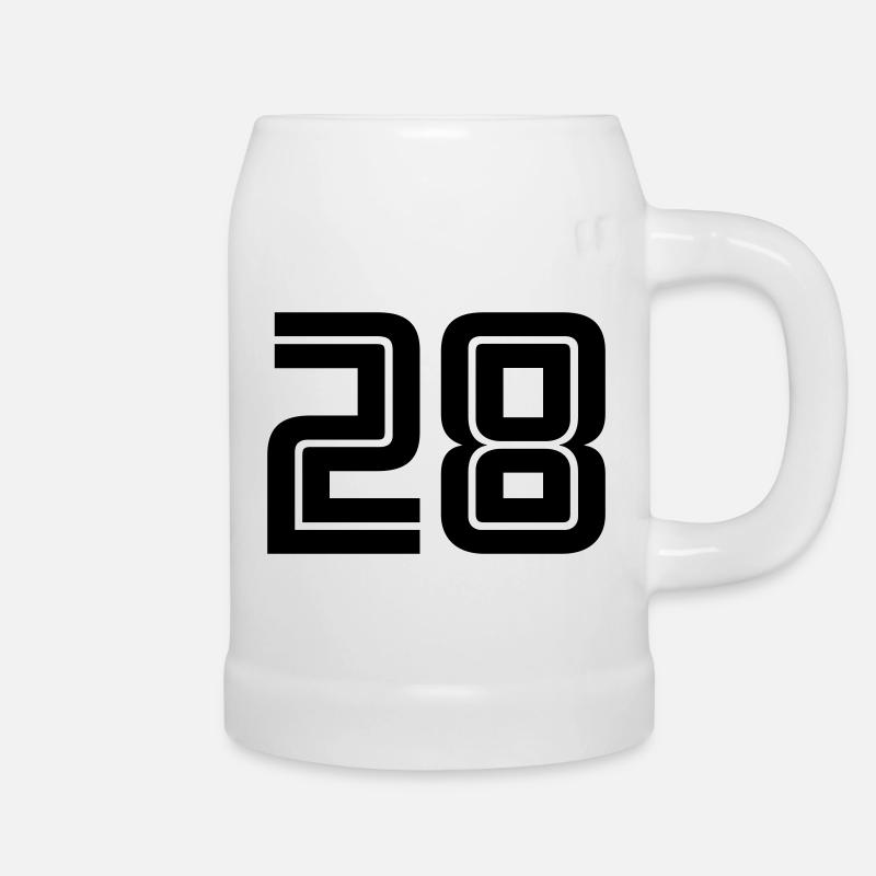 28 - Bierkrug - Weiß