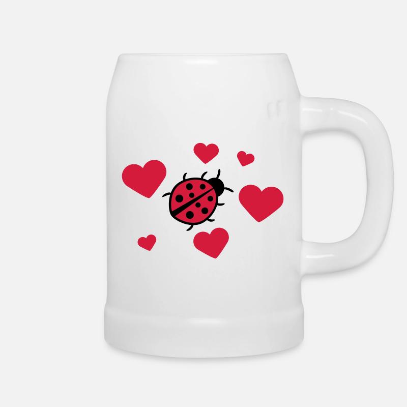 Petite coccinelle doux mignon - Chope en céramique - blanc