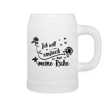 Ich will einfach nur meine Ruhe - Bierkrug - Weiß - Rechts