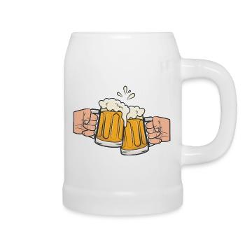 Bier - Bierkrug - Weiß - Rechts