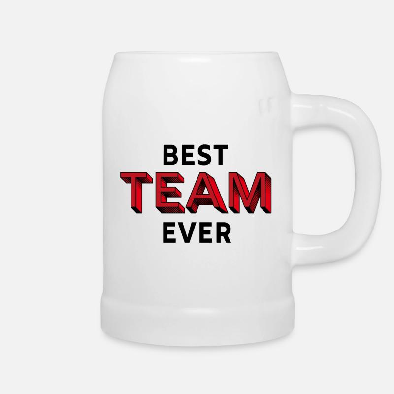 Bestes Team - Bierkrug - Weiß