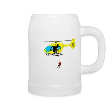 Hubschrauber Helikopter Helicopter Pilot Spotter - Beer Mug - white - Right