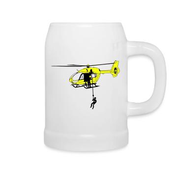 Hubschrauber Helikopter Helicopter Pilot Spotter - Beer Mug - white - Right