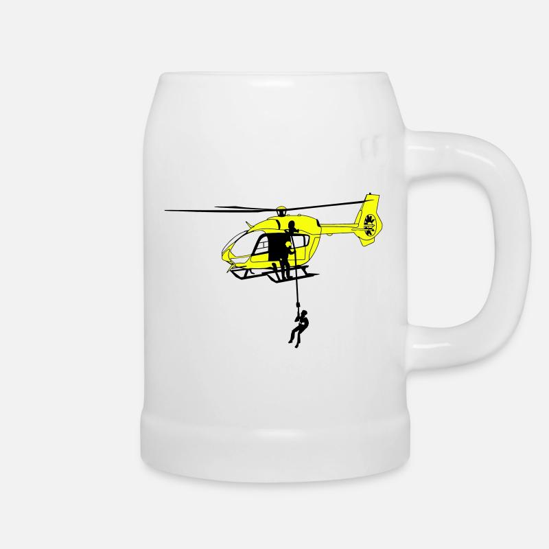 Hubschrauber Helikopter Helicopter Pilot Spotter - Bierkrug - Weiß