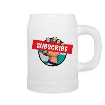 Subscribe to the channel - Beer Mug - white - Right