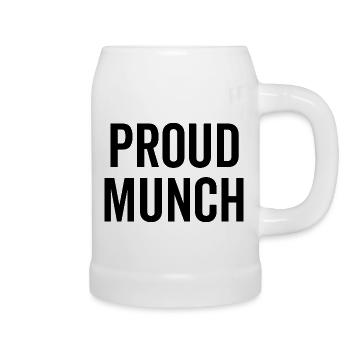 Proud Munch - Beer Mug - white - Right