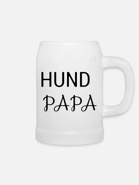 Hunde Papa - Bierkrug - Weiß