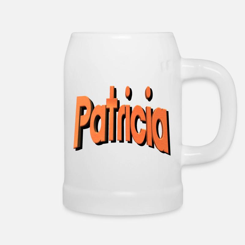 Patricia2 - Beer Mug - white