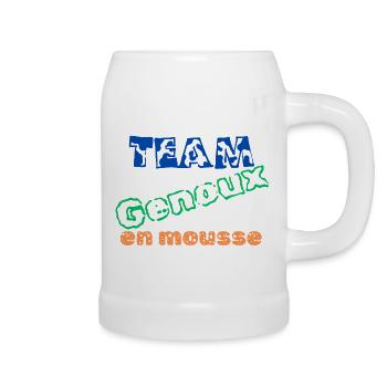 Team Foam Knees - Beer Mug - white - Right