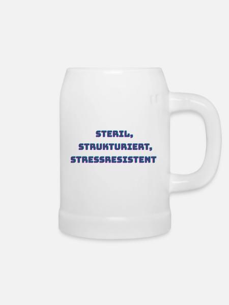 Slogan für medizinisches Personal - Bierkrug - Weiß