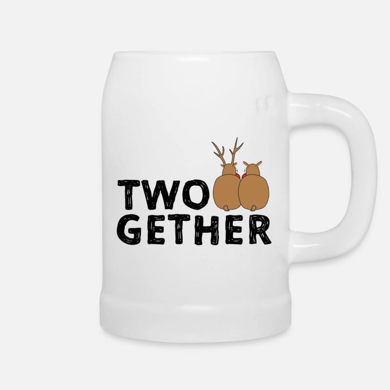 TWOGETHER - Bierkrug - Weiß
