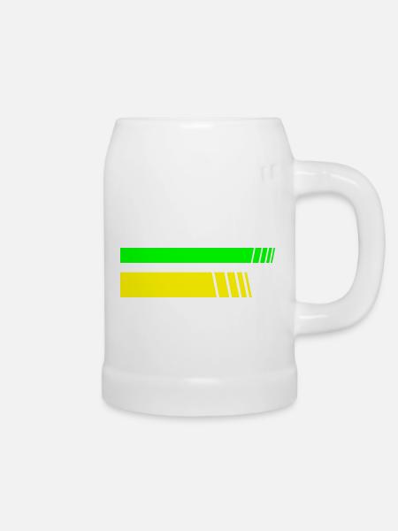 2 Stripes - Bierkrug - Weiß