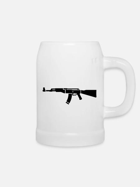 AK 47 - Bierkrug - Weiß