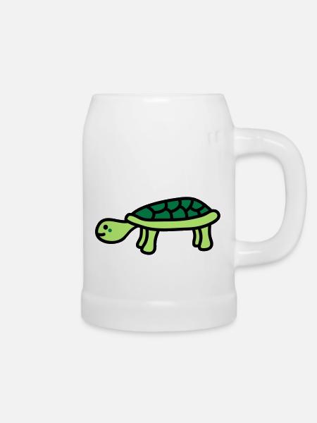 turtle - Bierkrug - Weiß