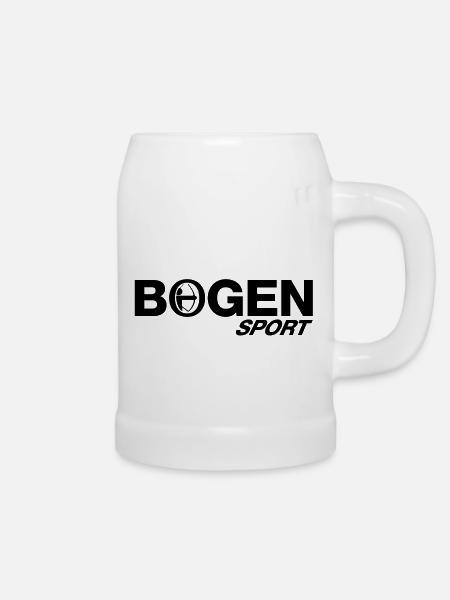bogen_sport_2__f1 - Bierkrug - Weiß