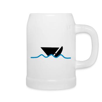distress_boat - Chope en céramique - blanc - Droite